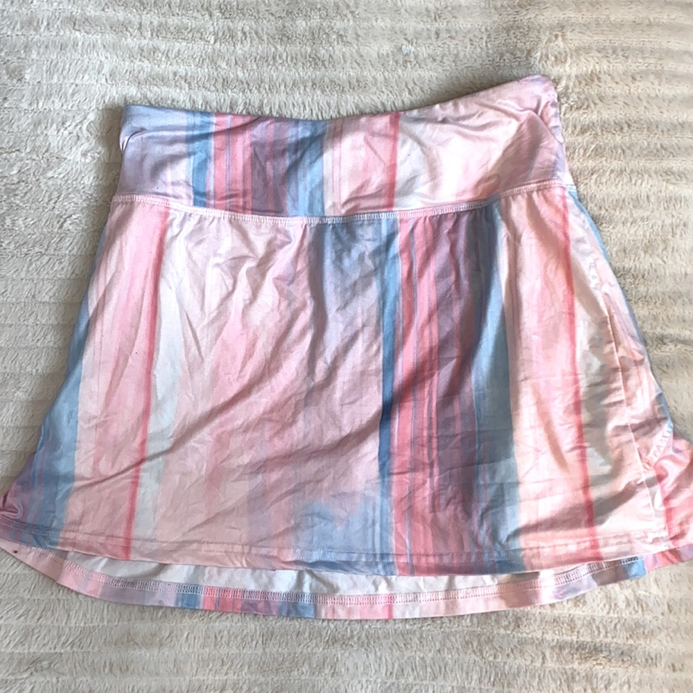 Woman’s pink tennis skirt